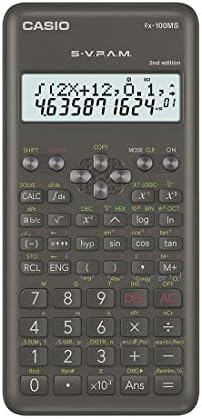Casio FX-100MS 2nd Gen Non-Programmable Scientific Calculator, 300 Functions and 2-line Display
