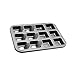 HOMOW Non-Stick Bakeware Brownie Bar Square Cake Pan, Mini Cheesecake Cupcake Pan, 12-Cavity (13.9