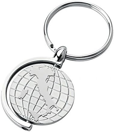 Ten KEYCHAIN ROTATING ITALY cod.EL7654 cm 8x3,5x1h by Varotto & Co, Steel, S