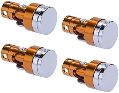 4pcs Invisible Magnetic Body Post Mount for 1/10 AXIAL SCX10 4WD RC Car Remote Control Parts - Orange