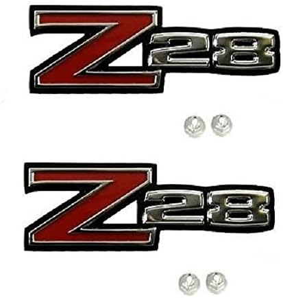 Classic Headquarters 1970-1974 Camaro Z28 Fender Emblem Package (Both Sides) and Free Flag Decal