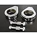 Astra Depot Chrome Turn Signal Clamps for Harley Softail Relocation Mount Bracket 41mm Fork