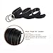 Gackoko Women Leather Belt for Dress & Jeans Fashion Soft Leather with Double O-Ring Buckle (L, BLACK)