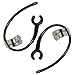 Motorola OEM 2 Pieces Black Replacement Ear Hook Earhook Ear Loop for Motorola H12, H15, H270, H371, H375, H385, H390, H560, H620, H680, H681, H685, H690, H695, H780, H790 Bluetooth Headset