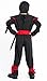 Stealth Ninja Costume for Boys/Girls Role Play (S(Height:32