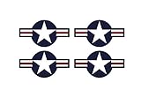 Set of 4 Remote Control (RC2) Red Blue White Stars and Bar 9