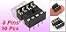 uxcell 10 x 8 Pin DIP IC Sockets Adaptor Solder Type Socket