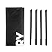 Extra Large Collapsible Laundry Hamper Round Tall Dirty Laundry Basket Foldabe Waterproof Bag Standing Laundry Bin Heavy Duty Laundry Liners (Black)