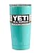 Yeti Coolers Custom Stainless Steel 20 Ounce Rambler Tumbler with Lid - PowderCoated Seafoam Green - Keeps Your Drink Hot or Cold for Hours