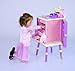 Wildkin Kids Princess Wooden Jewelry Cabinet for Boys and Girls, Armoire Organizer Features Two Magnetic-Close Doors with Jewelry Hooks, Interior Storage Compartment, and Three Drawers