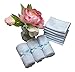 Bamboo Washcloths Face Towels for Sensitive Skin Great for Baby or Adult 6 Pack (Blue)