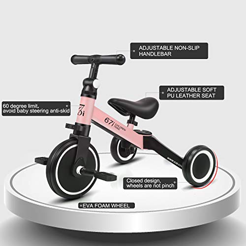 67i Kids Tricycles for 2 Year Olds 3 in 1 Tricycles Toddler Tricycle