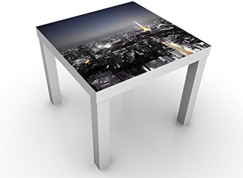 Apalis Design Tisch Tokio 55x55x45cm Beistelltisch Couchtisch Motiv Tisch Wohnzimmer Tischfarbe Schwarz Grosse 55 X 55 X 45cm Amazon De Kuche Haushalt