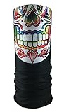 Festie Fever Rainbow Skull Rave Bandana Multifunctional Seamless Mask