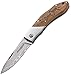 Boker Magnum 01RY818DAM Caveman Damascus Pocket Knife with 3 1/4 in. Damascus Steel Blade, Brown