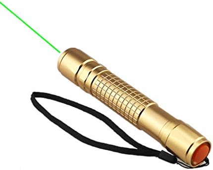 JOU Powerful Green Laser Pointer High Power 532nm Projection pen (50mw) (Gold)