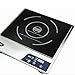 Empava Electric Stove Induction Cooktop Vertical with 2 Burners Vitro Ceramic Smooth Surface Glass in 120v, 12 Inch, Black