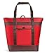 Rachael Ray Jumbo Chillout Thermal Tote, Insulated Bag Keeps Cool or Hot for Hours, XL Insulated Bag for Groceries, Potlucks, Sundries & More!, Foldable & Reusable Thermo Food Bag, Red