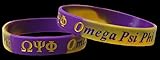 Omega Psi Phi Fraternity Silicone Bracelet