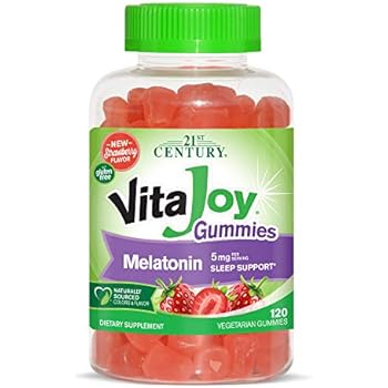 Amazon.com: Puritans Pride Melatonin Gummy 2.5 mg Strawberry Flavor ...