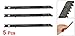 uxcell - a12092100ux0551 3.5 inches Long Jigsaw Blades w Hole for Electric Power Tool Pack of 5