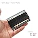 GRIFITI Band Joes Landscape Front Wide Pocket Wallet Slim Profile Colorful Rubber Silicone Improved Broccoli Siliconeband Grip Credit Card License Cash Strap Strong Money Holder (Black)