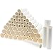 Bright Creations 50-Pack Paper Towel Rolls for Crafts - 1.2 x 6 in & 1.7 x 7.5 in White Durable Cardboard Tubes - Paintable Craft Tubes for DIY & Classroom Projects