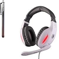 ShengTu Sades SA902 7.1 Simulated Sound Channels With Independent Game Chat Volume Controls USB And 3.5mm/ 2.5mm Port Universal Versatile Professional Gaming Headset (White)