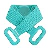 HEETA Soft Silicone Back Body Scrubber Exfoliating Shower Bathing Brush with Handle, Deep Clean SPA Massage Skin Care…