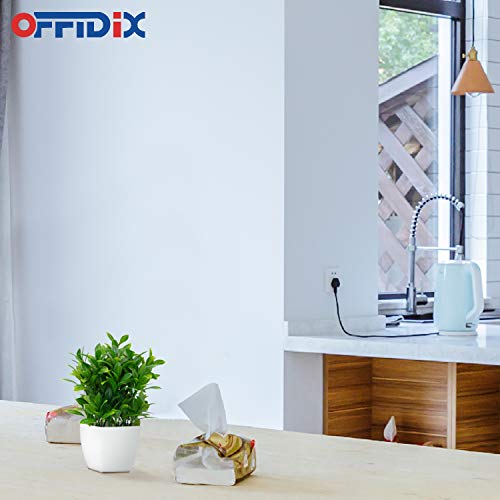 OFFIDIX Artificial Eucalyptus Plants with White Square Vase Small Artificial Tree for Office Desktop Decor Fake Plants for Home and Office Indoor Decorations - Thumbnail 4