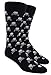 The Tie Bar Skull and Crossbones Patterned Men's Cotton Blend Dress Socks
