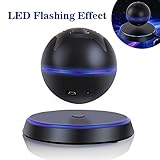 UPPEL SC-25 LED Levitation Bluetooth Speakers Black Portable Wireless Bluetooth 4.0 Floating Levitation Maglev Speaker With Lights 360 Degree Rotating Stereo Speaker(Black)