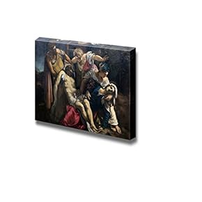 Lamentation Over The Dead Christ by Tintoretto - Canvas Print Wall Art Famous Painting Reproduction - 12" x 18"