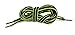 OrthoStep Oval Athletic Black/Neon Yellow Pipe 40 inch Shoelaces 2 Pair Pack