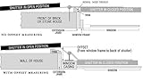 Black Blind Shutter Hinges for Brick - 1 PAIR PER PACK [CAPITOL CITY LUMBER]