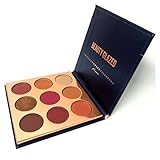 Beauty Glazed Eyeshadow Palette 9 Colors Burgundy Powder Make Up Waterproof Eye Shadow Palette Cosmetics