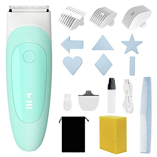 Easy4U Baby Hair Clippers, Electric Quiet Hair Trimmer for Kids, Professional Waterproof Hair Clipper for Toddler…