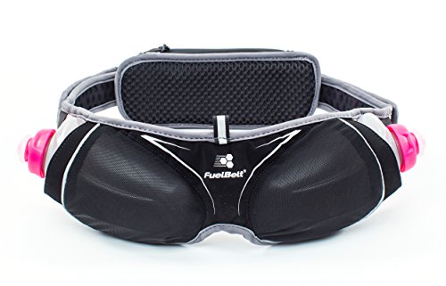 FuelBelt Helium Ergo Hydration Lightweight, Two-Bottle Running Belt,  Black