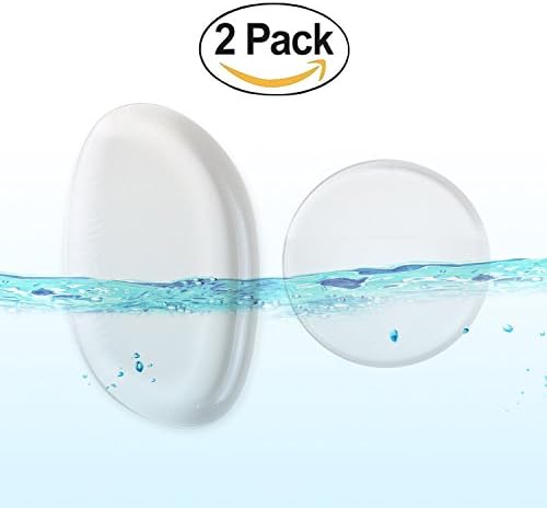 VILISPMK Silicone Makeup Sponge-Beauty Blender Puff Professional Premium Quality Washable Clear Cosmetic Pad for Liquid / Gel, Concealer, Primer &amp; BB Cream Applicator -2 Pack (2 Pack, Clear)