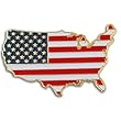 USA Shaped Lapel Pin