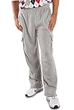 Vibes ProActive Men's Fleece Cargo Pants Relax Fit Open Bottom Drawstring