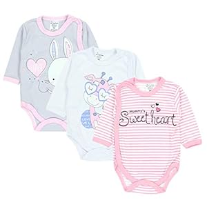 TupTam Baby Meisje Overslag Rompertje Lange Mouwen Set van 5