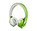 LilGadgets Untangled Pro On-Ear Wireless Kids Headphones for School, Microphone, Volume Limited, SharePort Technology, SoftTouch Padding - Green Bluetooth Headphones