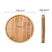 6pcs Bamboo Round Plant Saucer Flower Pot Tray for Cactus Plant Pot Flower Pot Container Planter Bonsai Pots,no Plants Potthumb 2