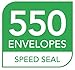 #10 Double Window Envelopes - 550 Per Box - SELF SEAL - Security Envelopes - Designed for Business Statements, QuickBooks Invoices, and Legal Documents - Peel & Seal - 4 1/8