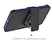 LG K8 Case, Escape 3 Case, Phoenix 2 Case, Zenic(TM) Hybrid Dual Layer Armor Defender Full-body Protective Case Cover with Kickstand & Belt Clip Holster Combo Cover (Dark Blue)