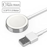 Apple Watch Charger, iWatch Charger Charging Cable, Magnetic Wireless Portable Charger Pad 3.3 ft/1.0m Charging Cable Cord for Apple Watch Series 3 2 All 38mm 42mm iWatch