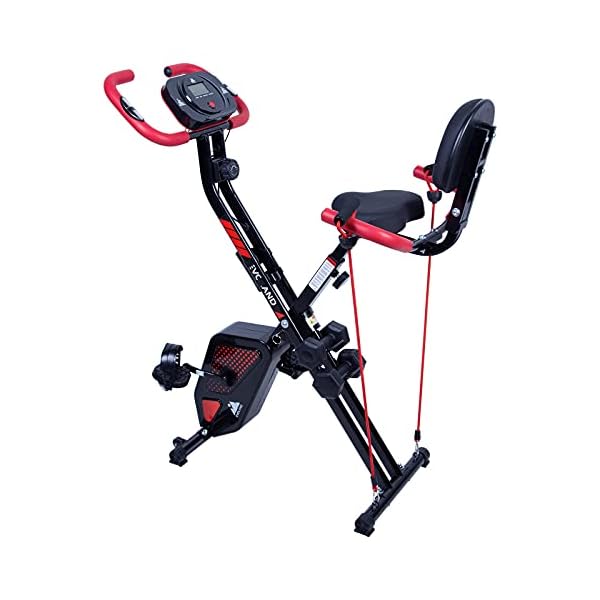 Mini Exercise Bike Pedal Exerciser Resistance Cycle Indoor Gym Black