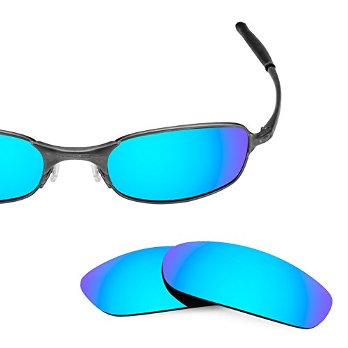 Revant Replacement Lenses for Oakley Square Wire 2.0 Polarized Ice Blue MirrorShield