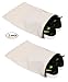 Earthwise Shoe Storage Bags 100% Cotton with Drawstring For Men and Women in Natural Made in the USA 17 inches X 12 inches. Machine Washable (2 Pack)